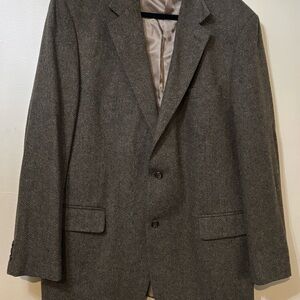 Brooks Brothers Classic Tweed Herringbone  Lambswool Blazer Sport Coat